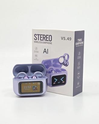 Cuffie smart viola metallizzato nuove mai usate