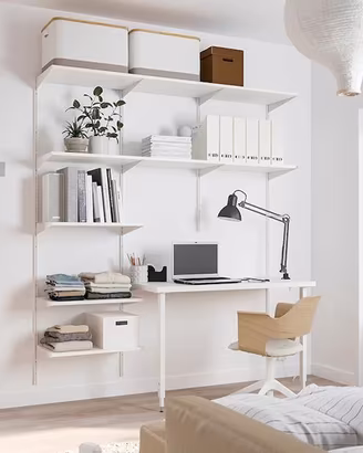 Scrivania con libreria Boaxel/Lagkapten ikea