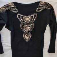 maglia donna strass