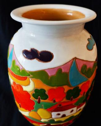 GRANDE VASO "CERAMICHE SAN ROCCO" ANNI 80 UNICO