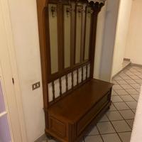 Mobile da ingresso appendiabiti con cassapanca