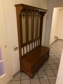 Mobile da ingresso appendiabiti con cassapanca