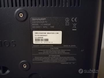 TV Sharp Aquos 20" LCD – Compatta e funzionante