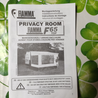 Veranda privacy room fiamma f65 camper nuova