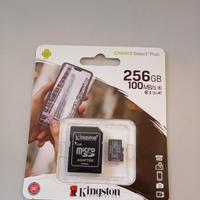 scheda micro SD 256Gb kingston