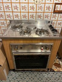 Cucina a gas vintage JEWEL 4 fuochi, funzionante