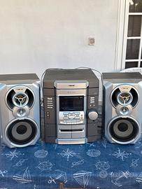 Hi fi sony lettore cd cassette