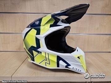 AIROH Casco Cross Wraap - Raze - Blue