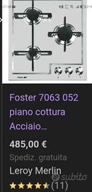 Piano cottura. gas metano, 3 fuochi 