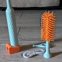 spazzola elettrica per pulizia bottiglie e bibero