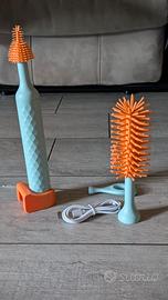 spazzola elettrica per pulizia bottiglie e bibero