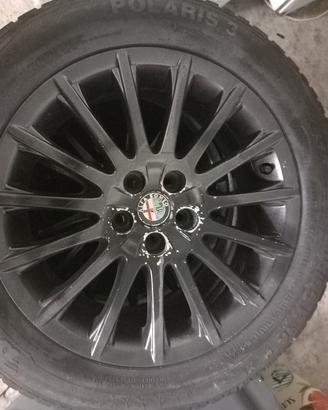cerchi da 16 neri  com gomme nuove