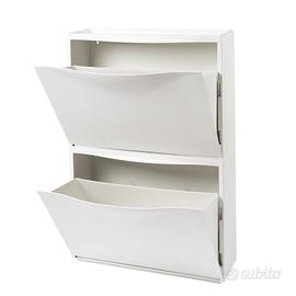 Set 2 Scarpiere IKEA Trones Bianche Slim