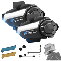 Moman Interfono Moto Coppia, H2S Auricolare Casco
