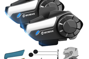 Moman Interfono Moto Coppia, H2S Auricolare Casco