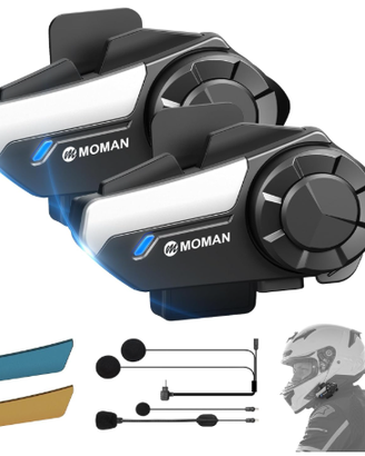 Moman Interfono Moto Coppia, H2S Auricolare Casco