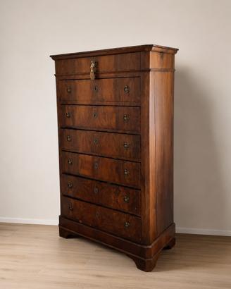 Settimanale antico in legno – 7 cassetti
