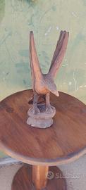 STATUA AQUILA IN LEGNO DI EBANO FILIPPINO
