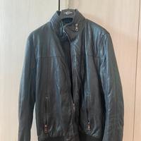 Giacca di pelle nera