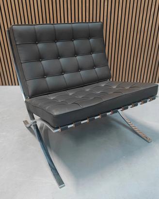 KNOLL STUDIO 2024 Poltrona Barcellona pelle nera