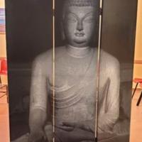 Paravento con fotografia Buddha – 3 pannelli