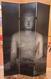 Paravento con fotografia Buddha – 3 pannelli