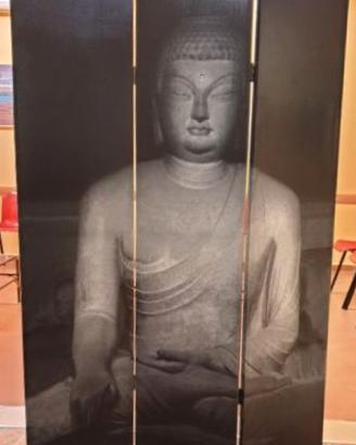 Paravento con fotografia Buddha – 3 pannelli