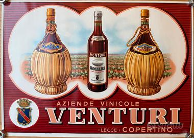 Poster vintage VENTURI VINI VENTURI