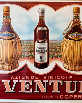 Poster vintage VENTURI VINI VENTURI