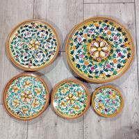 5 PIATTI DI CALTAGIRONE DIPINTI A MANO COLLEZIONE