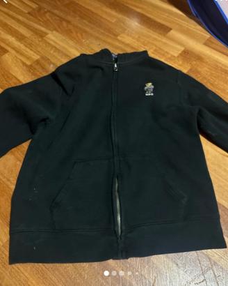 Felpa nera ralph lauren