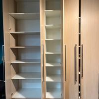 Armadio 5 ante laminato plastico effetto legno