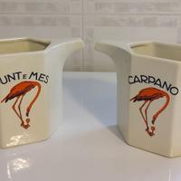 Caraffe vintage ceramica Carpano Punt e Mes