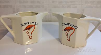 Caraffe vintage ceramica Carpano Punt e Mes