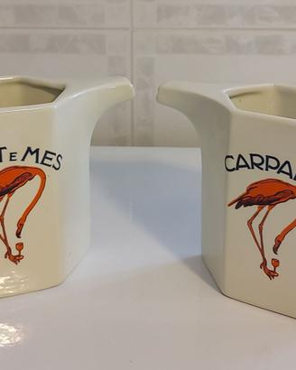 Caraffe vintage ceramica Carpano Punt e Mes