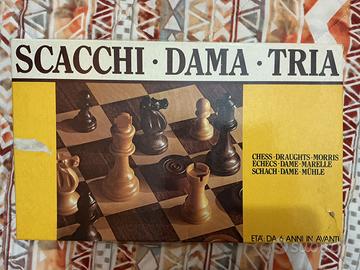 Scacchi, Dama e Tria – Edizione Vintage