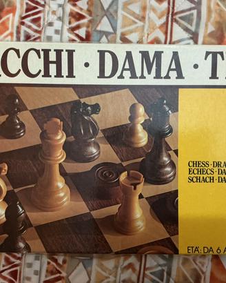 Scacchi, Dama e Tria – Edizione Vintage