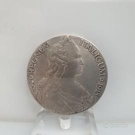 1 Tallero Eritrea 1918 argento