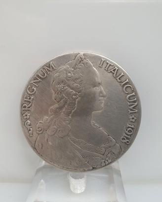 1 Tallero Eritrea 1918 argento
