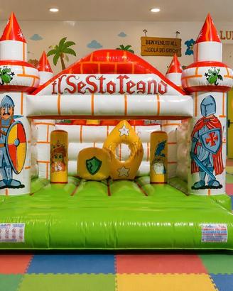 Gonfiabile Saltarello con ostacoli per Bambini