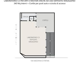 Laboratorio Artigianale C3. 340mq +Cortile 100mq