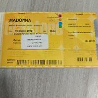biglietto concerto madonna 