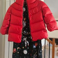 Monnalisa- abito ragazza fantasia fondo nero