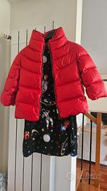 Monnalisa- abito ragazza fantasia fondo nero