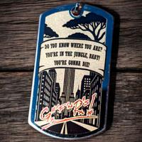 Piastrina Guns n Roses in acciaio inox