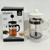 Infusiera bianca in vetro Gusto casa