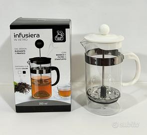 Infusiera bianca in vetro Gusto casa