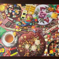 Puzzle 2000 pezzi. Il tavolo da cucito