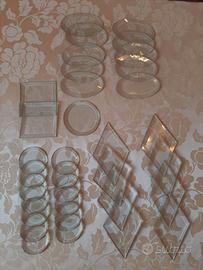 42 BISELLI VETRI MOLATI FORME VARIE