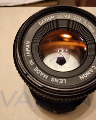 Canon FD New 50 f 1.8 Canon F1 EF FTb AE1